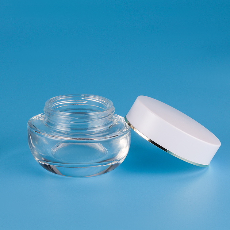EUMF-GS-0001 cream jar glass 