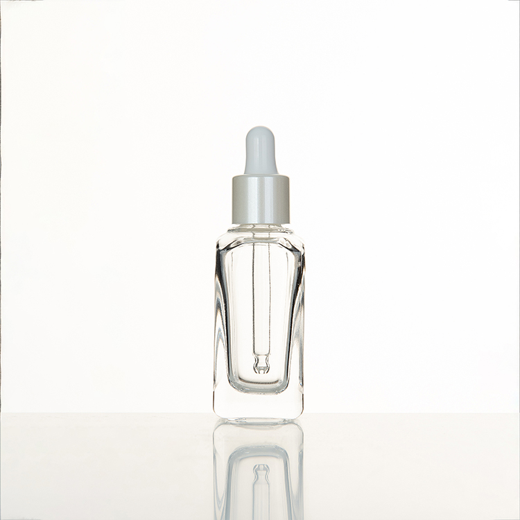 EU-2002 warehouse 15ml clear glass bottle with glass dropper