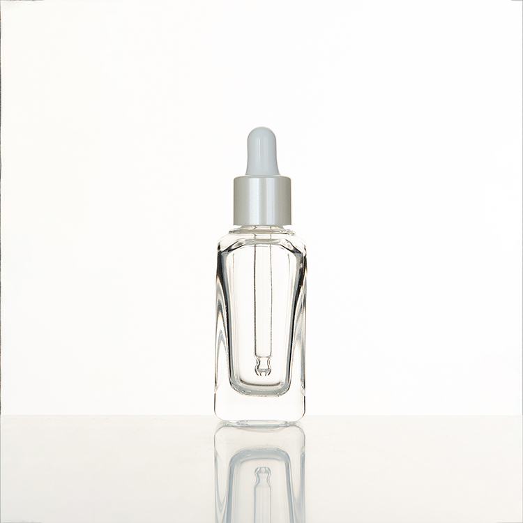 CMJ 5 Flaconi Contagocce In Vetro Trasparente Da 5 Ml - Con Tappo Bianco E Argento, Per Collirio, Aromaterapia, Oli Essenziali
