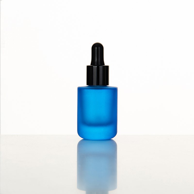 Flacone contagocce blu cobalto da 20 ml UE-2005 con contagocce liscio