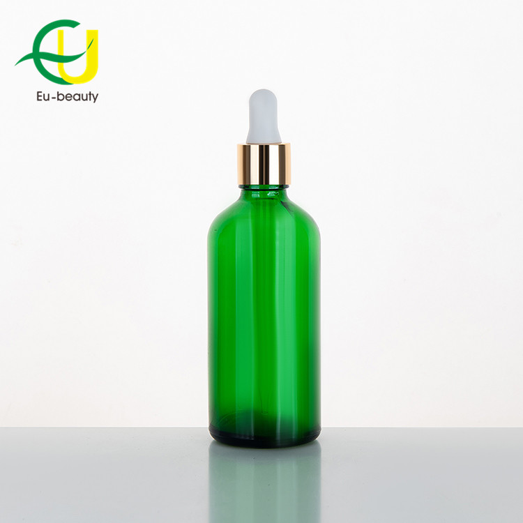100ml empty green essential oil glass bottles