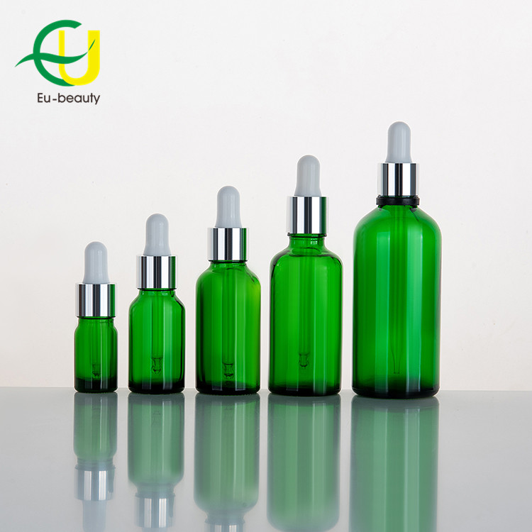 100ml clear amber green blue essential oil bottles with dropper