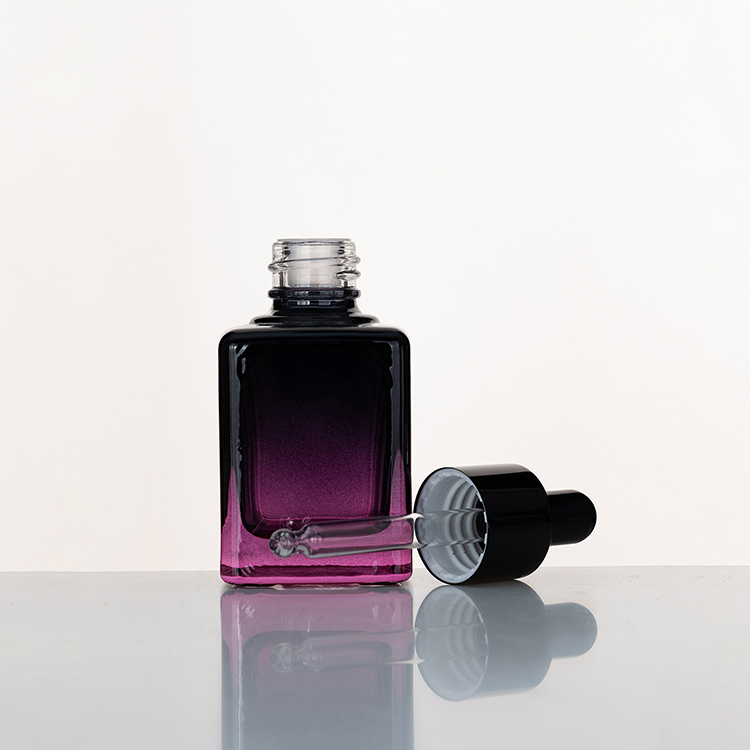 EU-2011 purple glass bottle with dropper