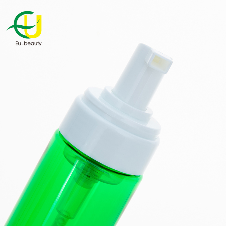 43mm foam pump with green PET 150ml bottle
