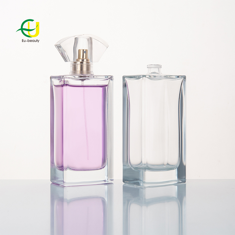 Pulverizador de perfume de fragancia EUCS-0006 con frascos de vidrio de perfume de 100 ml