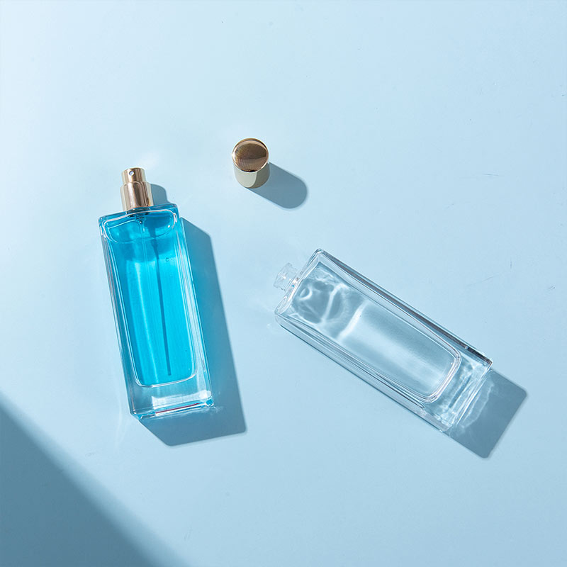 EUCS-0008 50ml perfume glass bottle with crimp perfume pump 