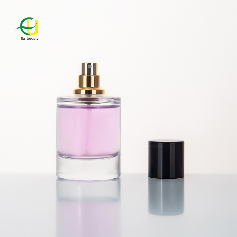 EUCS-0010 50ml perfume glass bottle FEA15mm crimp perfume pump