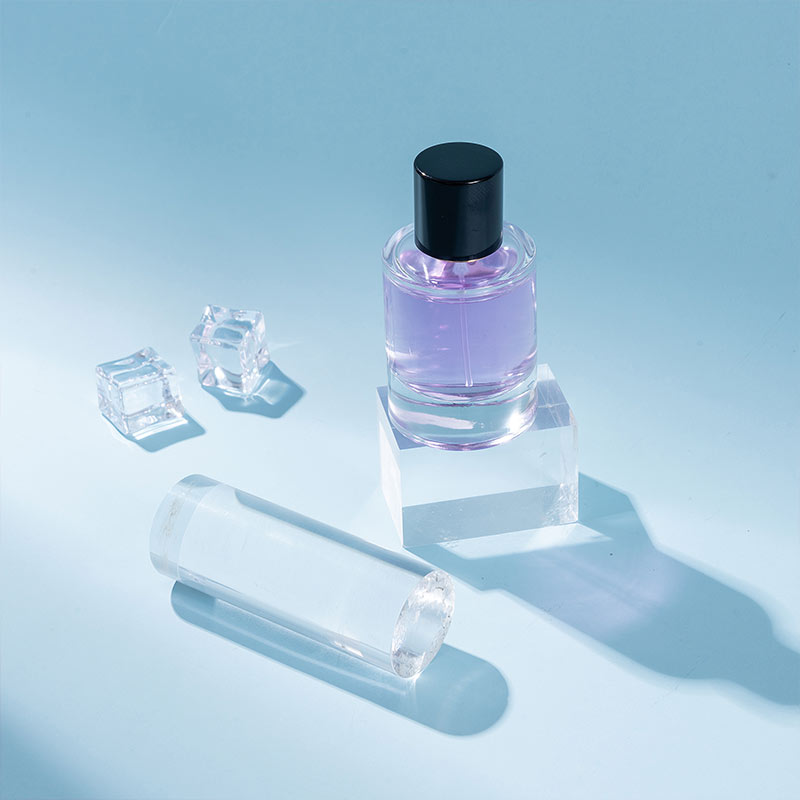 EUCS-0010 empty 50ml glass perfume pump bottle with magnetic cap