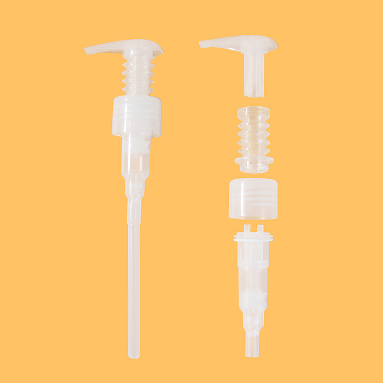 Recyle all plastic lotion pump without stainless steel