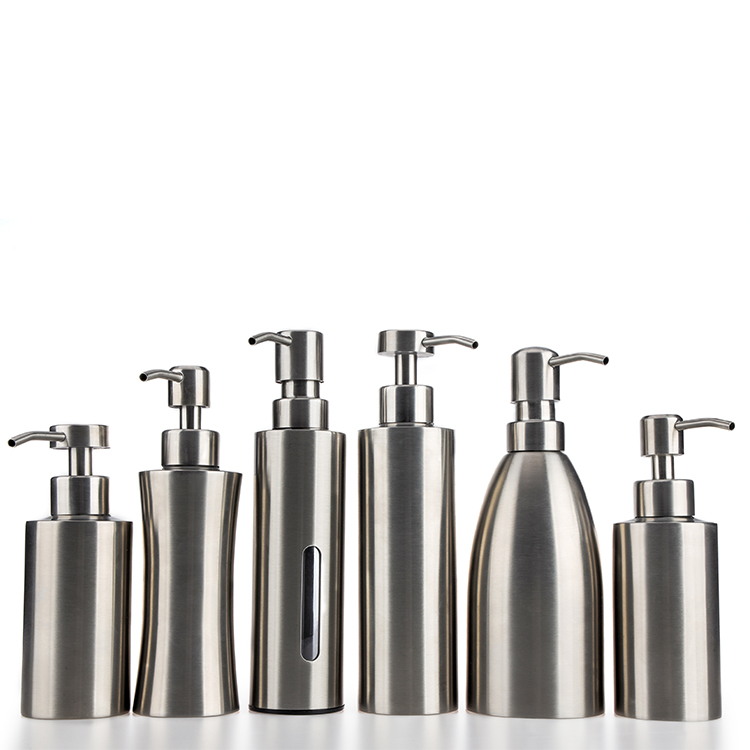 Stainless steel lotion bottle