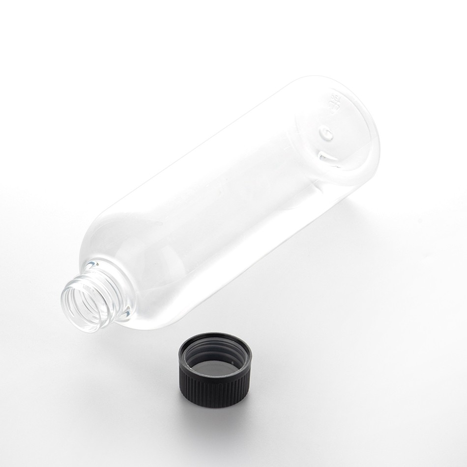 Manufacturers Wholesale 500ml Transparent Pet Small Mouth Plastic Bottles With 28/410 plastic Screw Lids