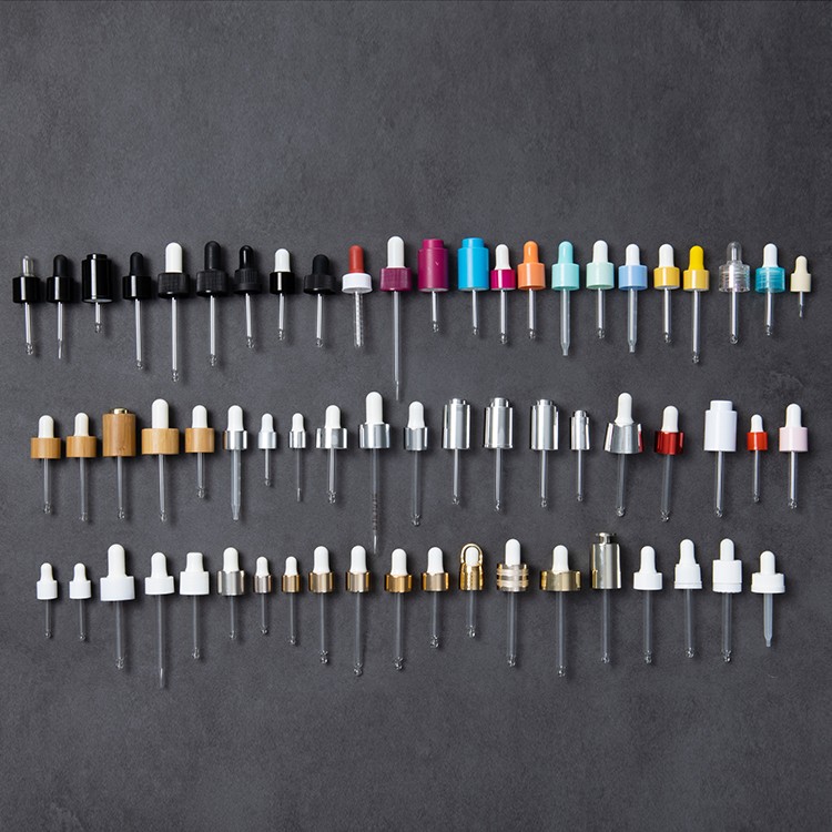 Essential oil bottle packaging 18mm 20mm 24mm 18/410 aluminum glass cosmetic dropper cap