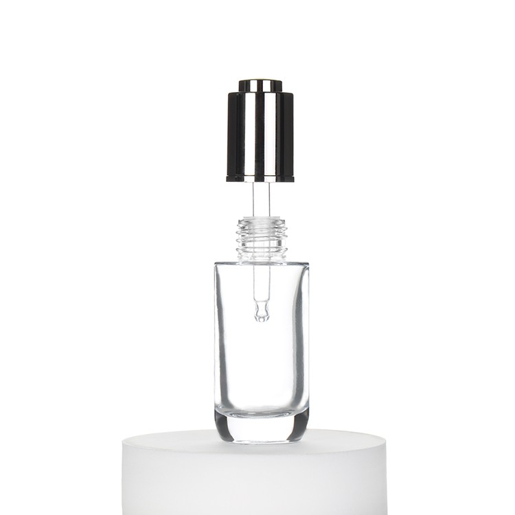 Custom Wholesale 15ml 30ml 50ml 100ml Glass Dropper Bottle Whitening Hydra Essence Oil Serum Glass Facial Serum Bottle