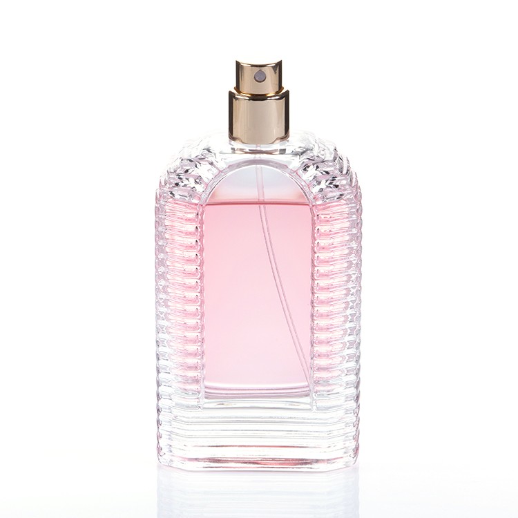 60ml Clear Flat Square thick soleEmpty Glass Bottle New Design Perfumes Bottle with perfume cap