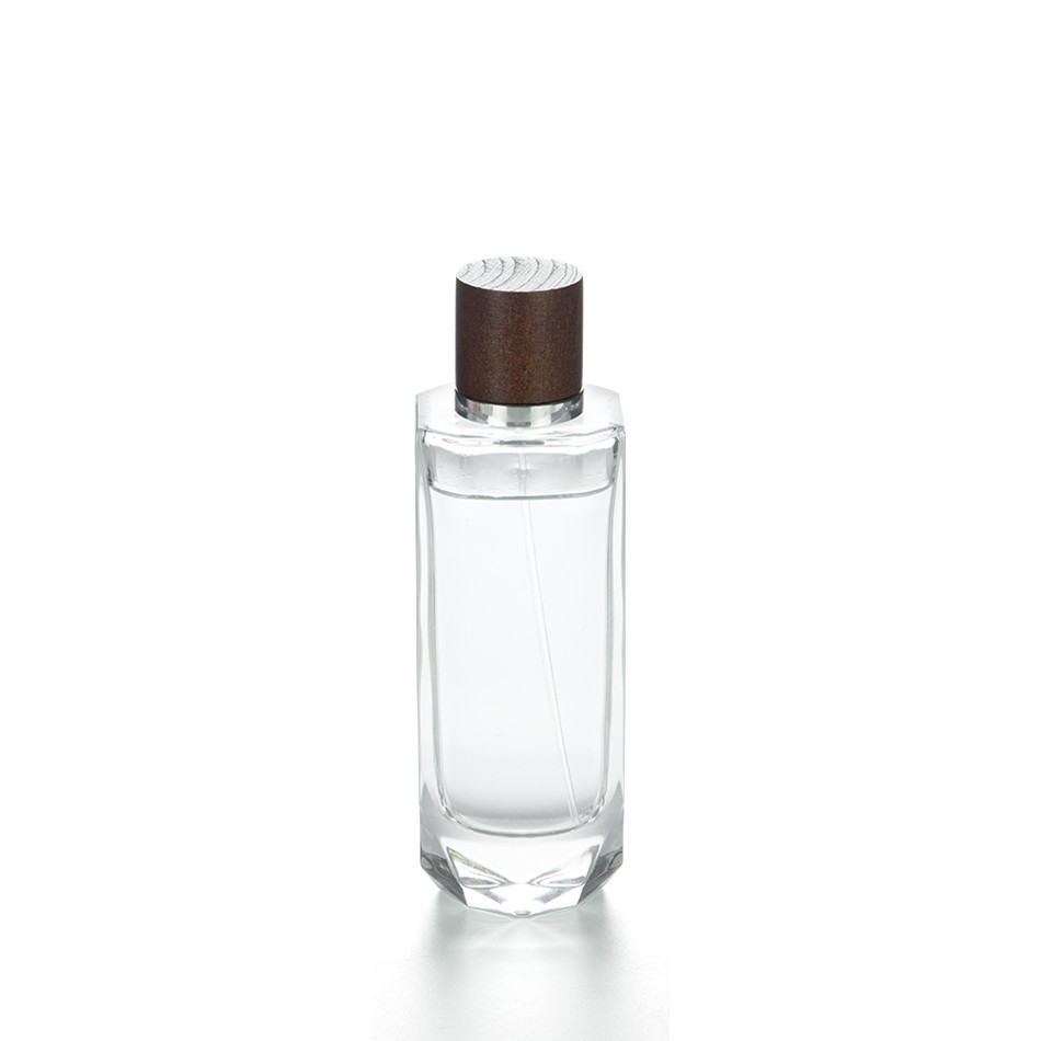 30ml 50ml 100ml Custom Clear Flat Square Type Empty Glass Spray Bottle New Design Rectangle Perfume Bottles And Packaging