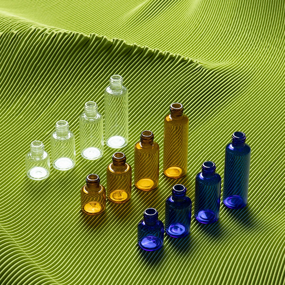 Teal/transparent/amber Glass Bottle Small Mini Test Tube Glass Bottle Glass Vials For perfume/Serum