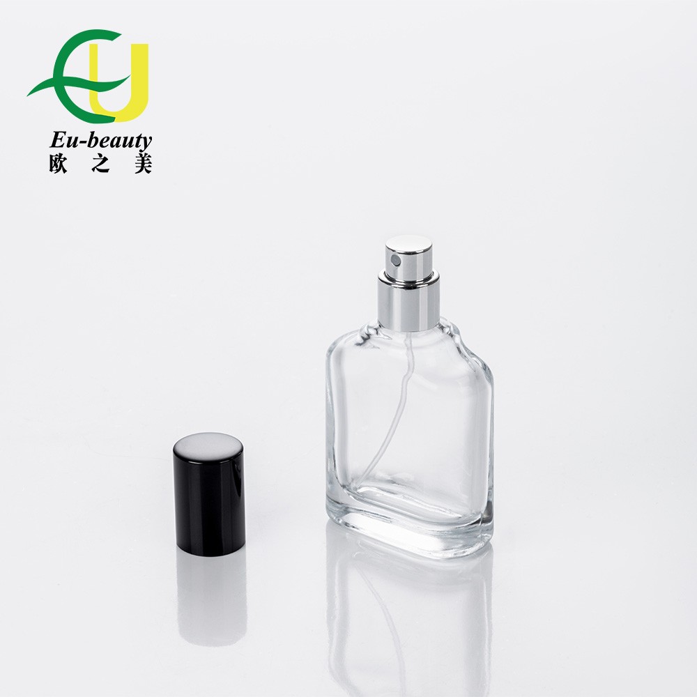 U-Beauty free samples Factory Custom 30ml Slanted Shoulder Empty Perfume Bottle Luxury Glass Perfume Bottle accept custom Box