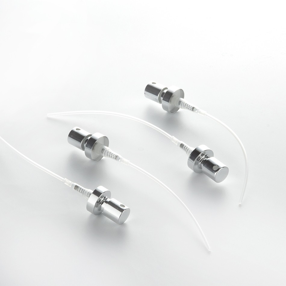 In stock FEA20 0.12ml Luxury Spray Pump For Perfume Aluminium Closure Crimpless Sprayer Pump With Collar插图1
