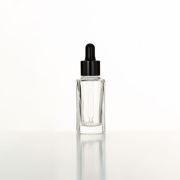 EU-2012 transparent dropper bottle with rubber dropper