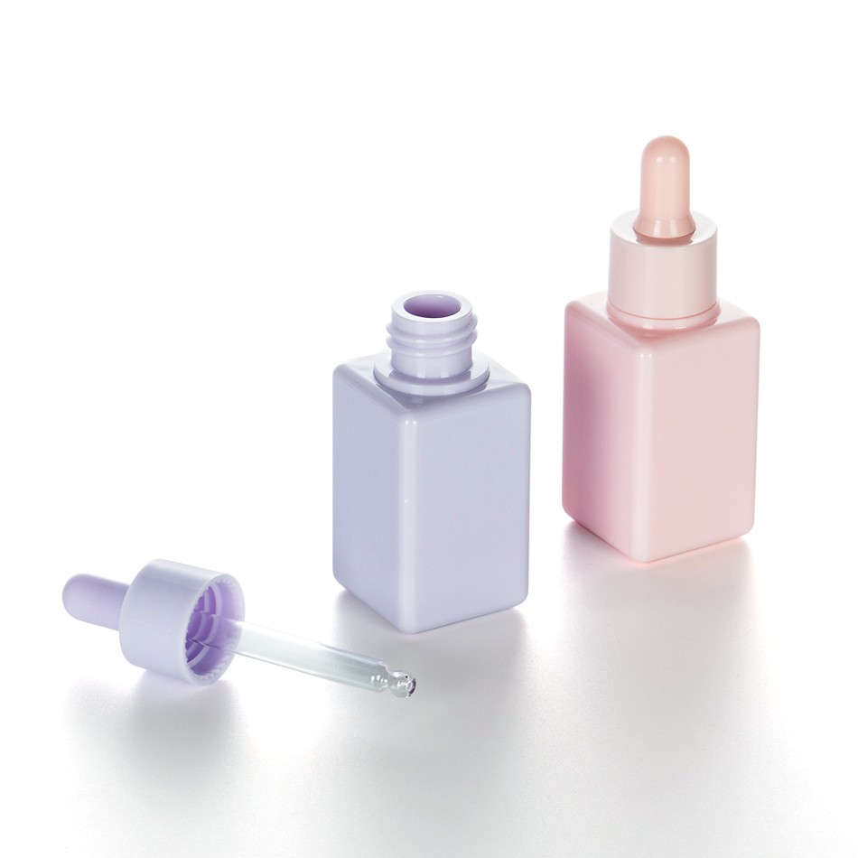 EU-Beauty Custom Pink 30ml 50ml Hair Perfume Essential Oil Organic Cuticle Body Oil Beard Oil Glass Dropper Bottle Plastic Cap Bottle