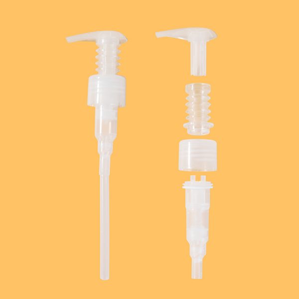 Recyle all plastic lotion pump without stainless steel