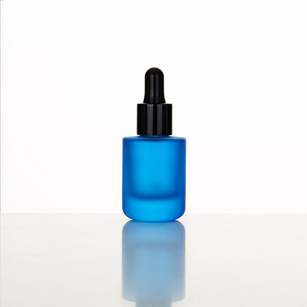 EU-2005 20ml cobalt blue dropper bottle with smooth dropper