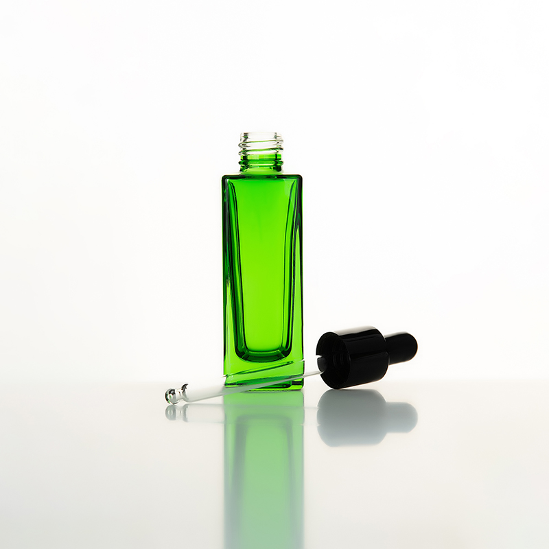 EU-2006 dark green serum glass bottle
