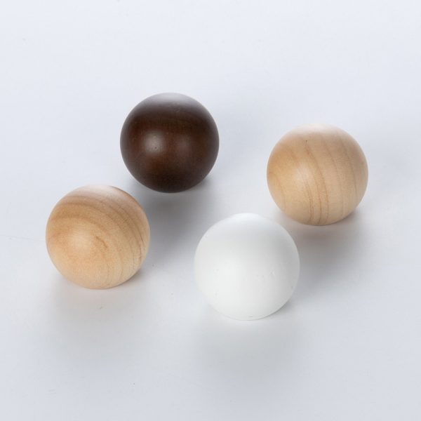 Round Ball Wooden Lid Natural Real Wood Lid For 12Mm Neck Size Perfume Bottle Cap