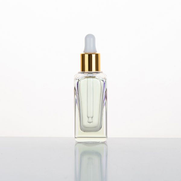 EU-2002 15ml colorful coating square dropper glass bottle