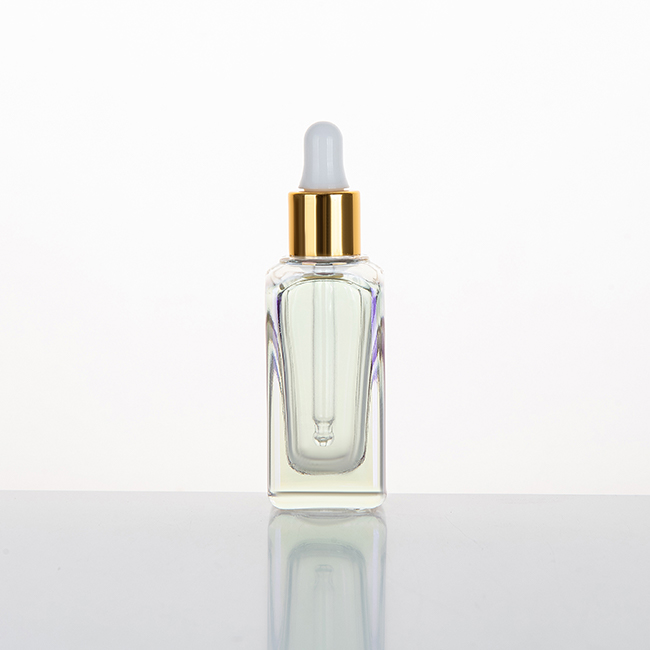 EU-2002 15ml colorful coating square dropper glass bottle