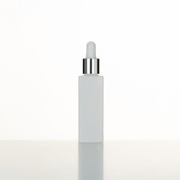 EU-2006 30ml white square glass bottle