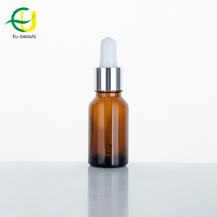 0.5oz amber glass medical bottle with scale dropper