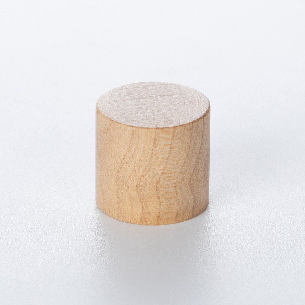Hot Sell 17.5mm Cylindrical shape perfume Wooden Lid