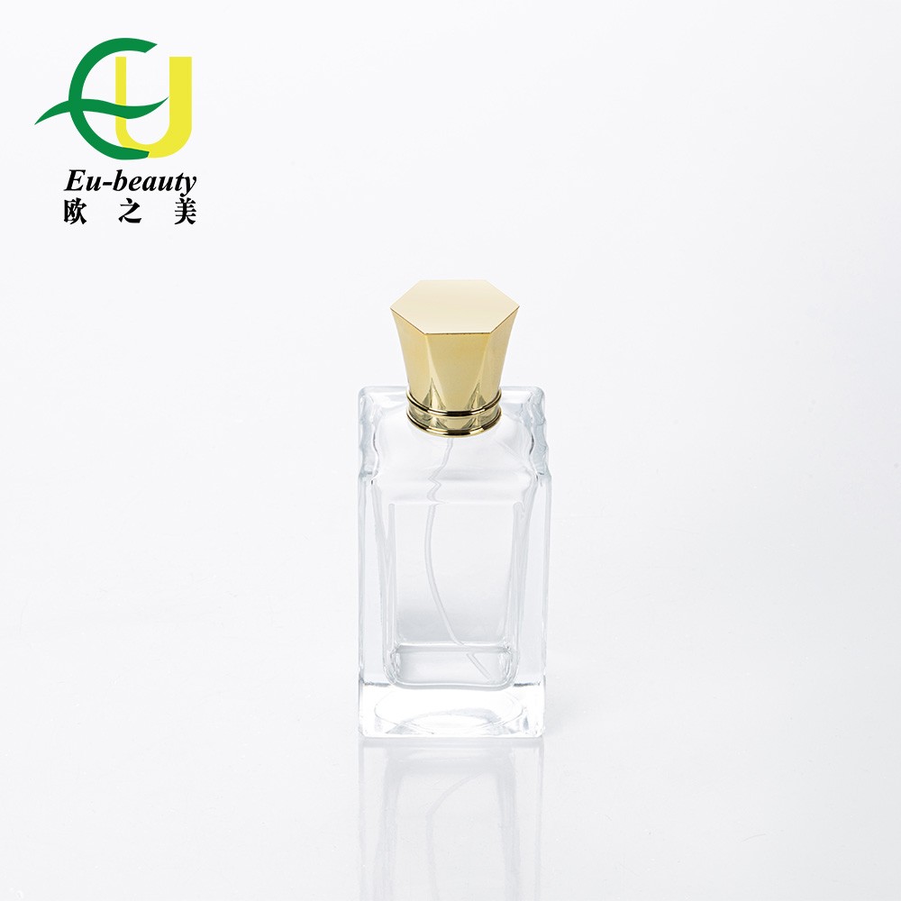 EU-Beauty free samples Customized Empty Luxury 100ml Unique Shape Glass Premium Perfume Bottle Fragrance Cosmetic Container Packaging