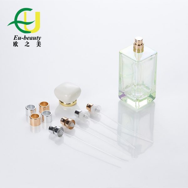 Luxury High End Men Arabic Bottles Glass Square 100ml Empty Perfume glass Bottle Packaging